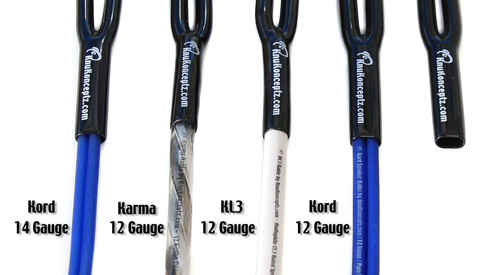 KnuKonceptz Speaker Wire Pants - 12 Gauge Bi-Wire (Y boot) - Pack of 10