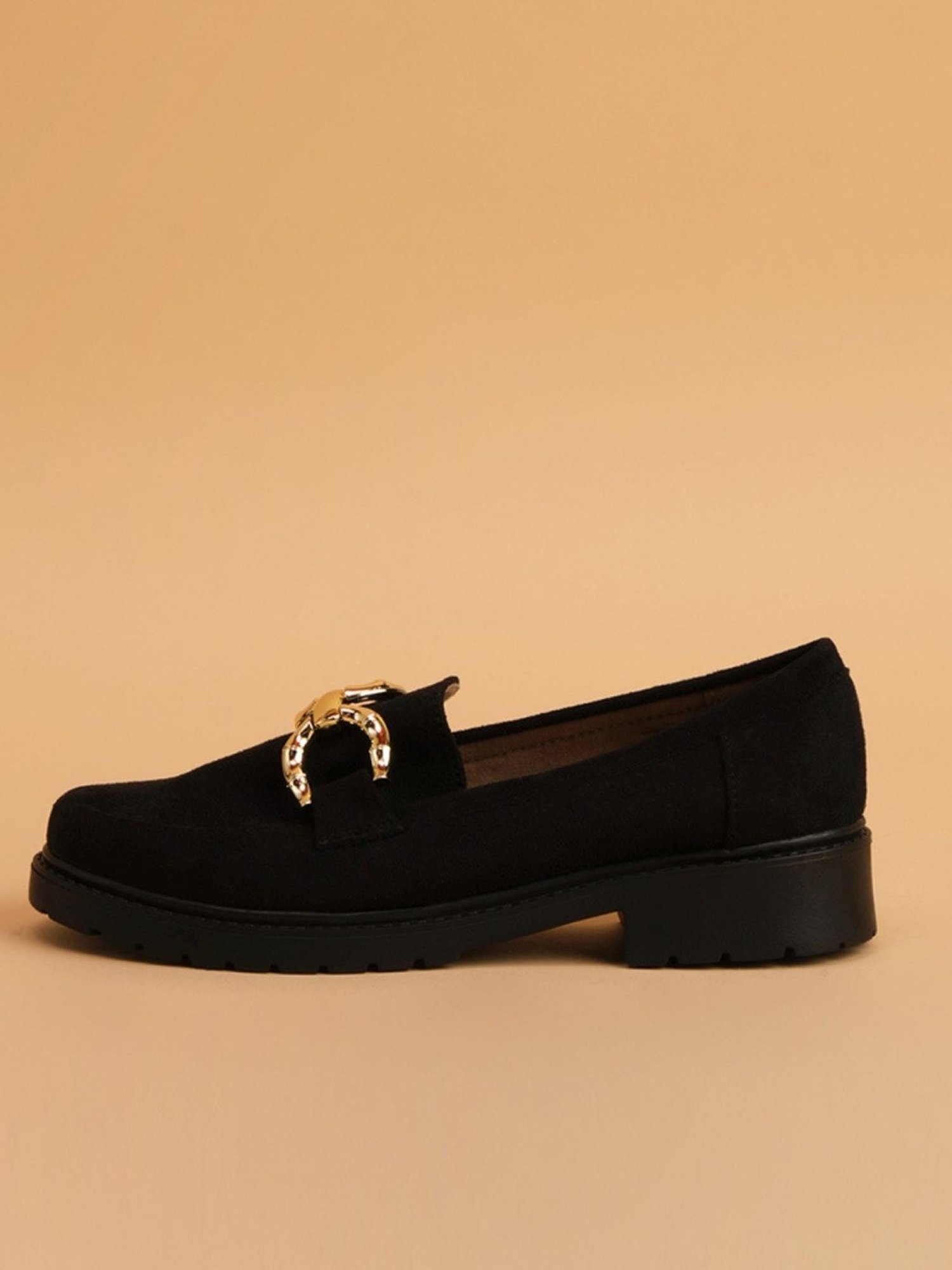 Eridani Women's Jocelyn Black Loafers