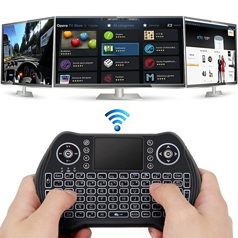 Mini Wireless Keyboard with Touchpad Mouse Combo Rechargable Liion Battery MultiMedia Handheld Remote for Google Android TV BoxPS3PCPAD