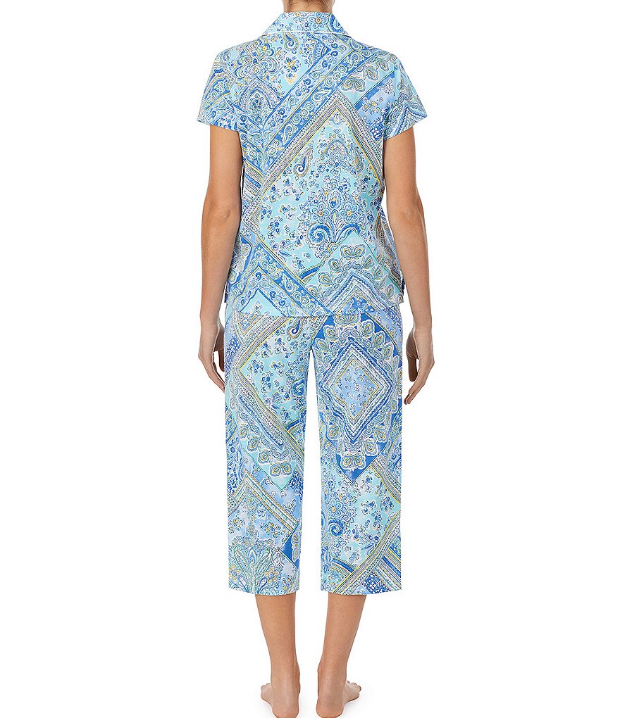Lauren Ralph Lauren Petite Patchwork Print Capri Coordinating Pajama Set