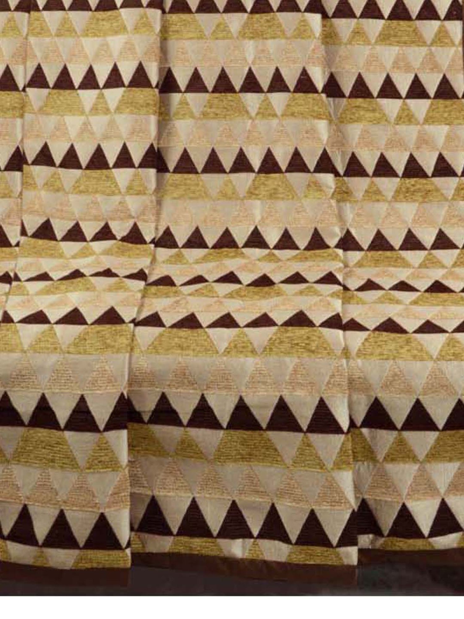 Nestasia Red & Cream Chevron Cotton Knitted Throw blanket with texture for Living Room or Bedroom