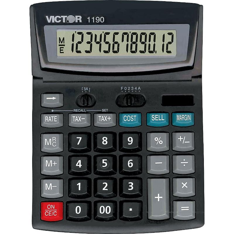 Victor 1190 Executive Desktop Calculator 12-Digit LCD 