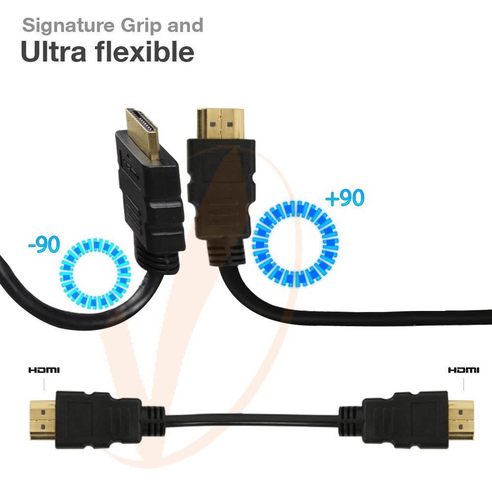 2FT 3D 1080P Gold-Plated HDMI Connector Cable Adapter For HDTV, Plasma, LCD, PS3