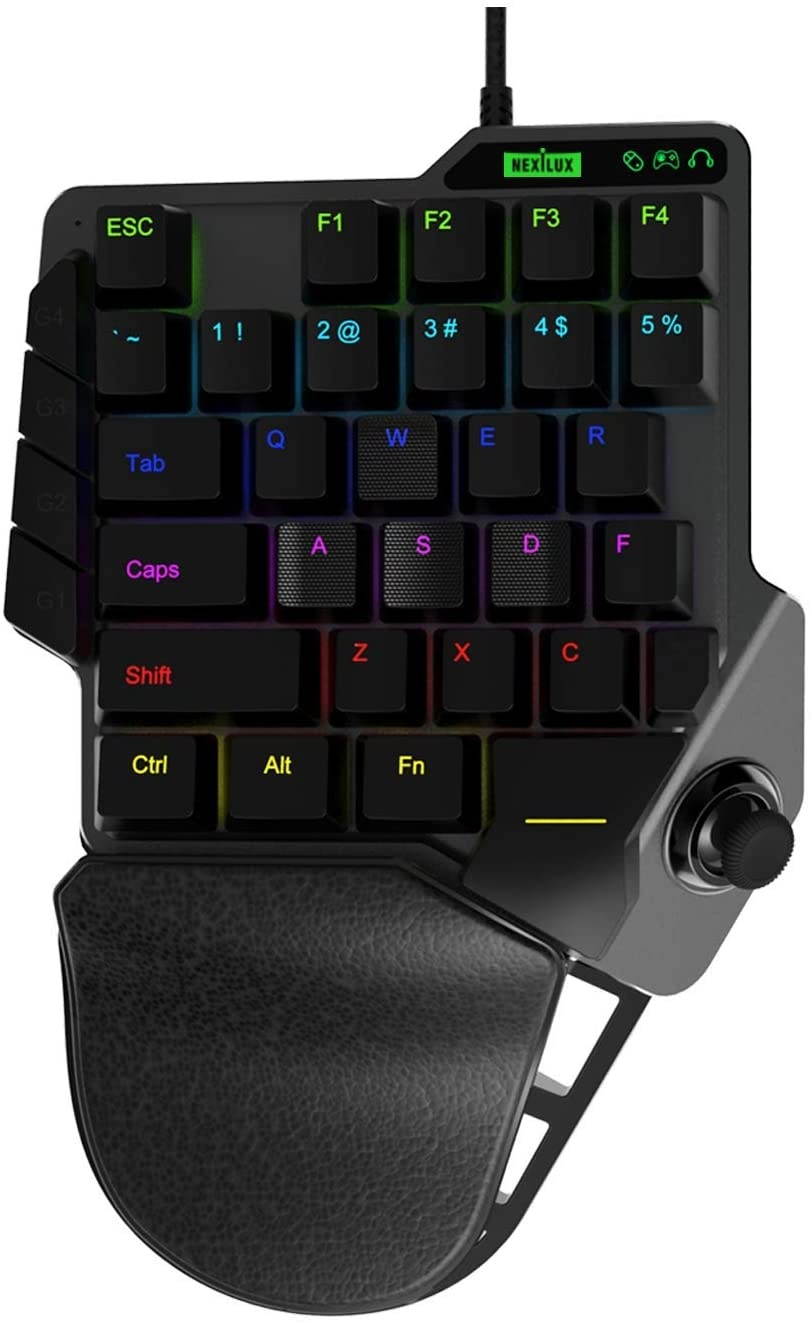 NEXiLUX Pro Gaming Keyboard and Mouse Combo Compatible with Playstation 4, Playstation 3, Xbox One, Xbox 360, Switch, Switch Lite and PC, NXL-95237