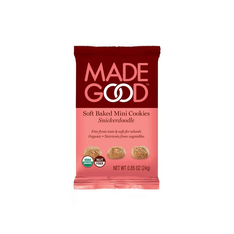 MadeGood Organic Gluten Free Snickerdoodle Soft Baked Cookies  - 4.25oz