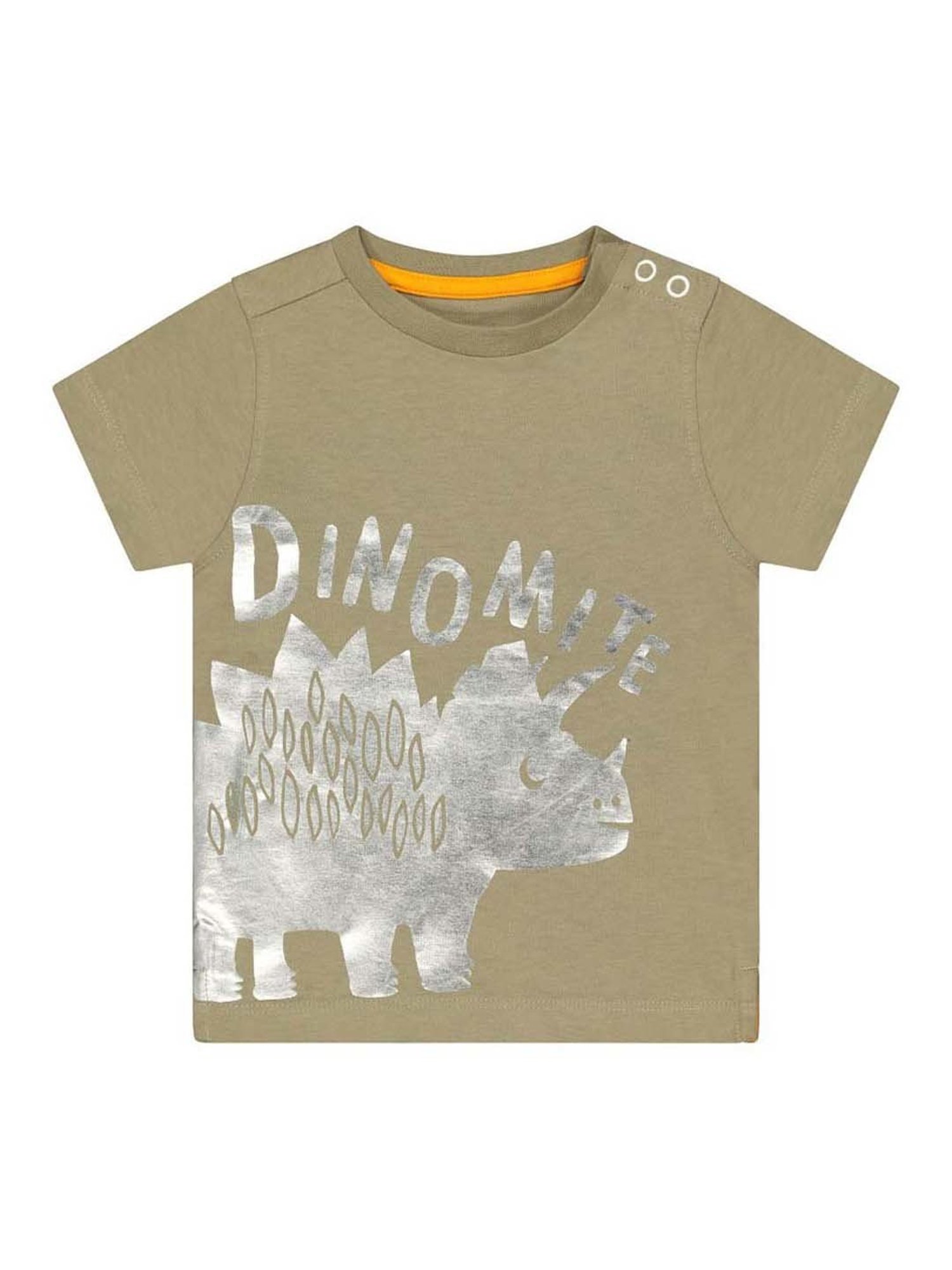 Mothercare Kids Beige Cotton Printed T-Shirt