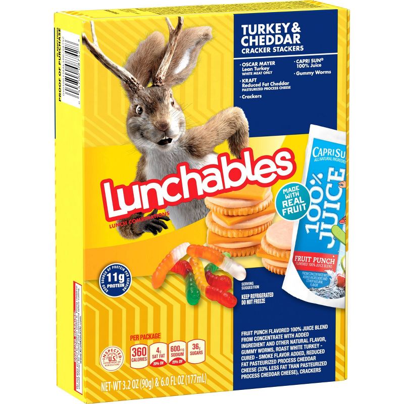 Oscar Mayer Lunchables Turkey & Low Fat Cheddar Cheese Meal Combinations - 8.9oz