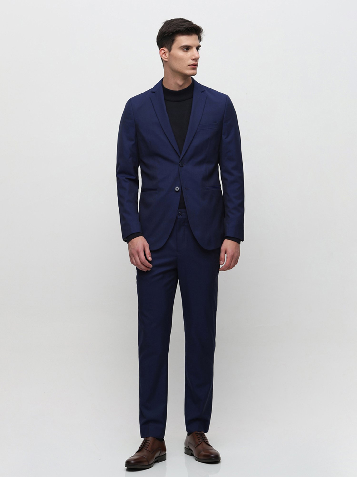 Vastramay Black Regular Fit Blazer