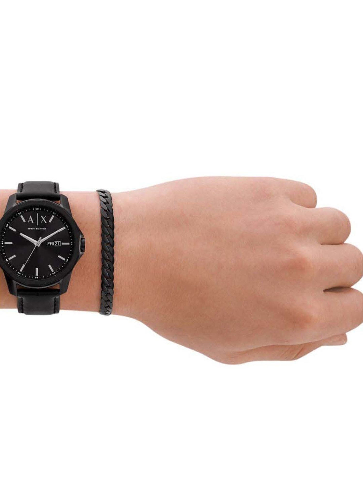 Armani Exchange AX7147SET Analog Watch with Bracelet for Men