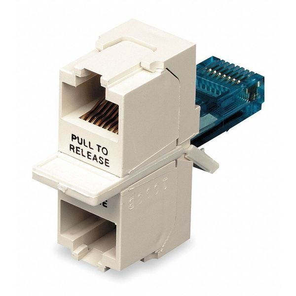 Hubbell Premise Wiring Adapter,Parallel,RJ45,Duplex,4 Contacts  BR851B