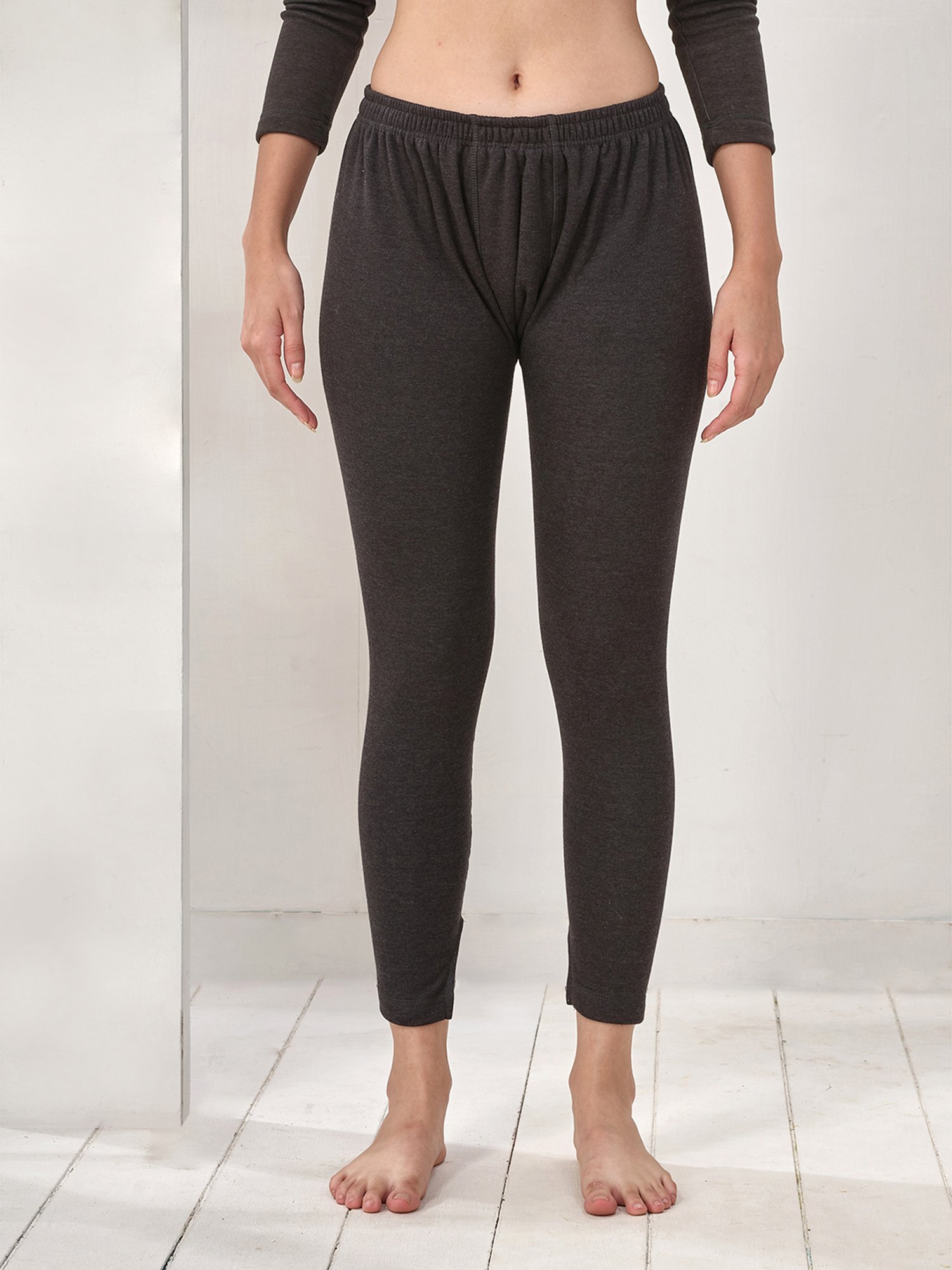 LUX Inferno Black Plain Top Leggings Set