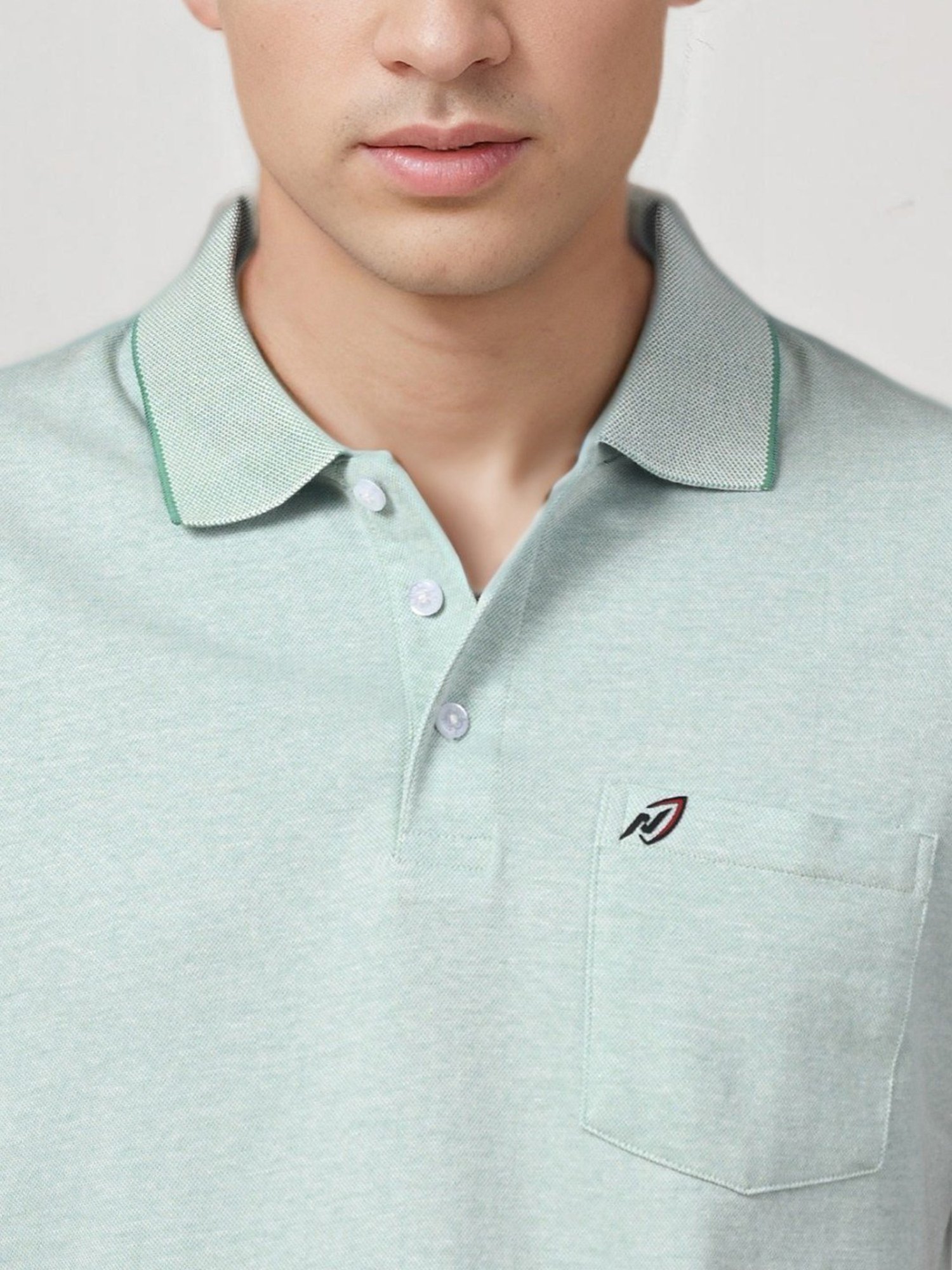 Lux Nitro Pista Cotton Regular Fit Texture Polo T-Shirt