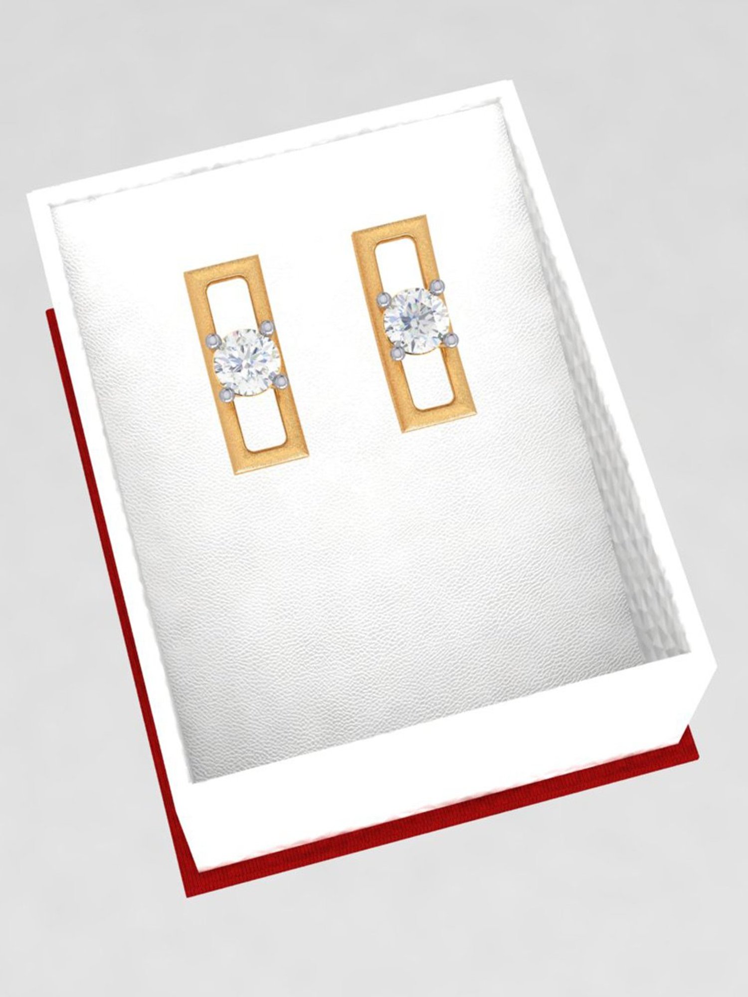 P.C. Chandra Jewellers 18 kt Gold & Diamond Earrings