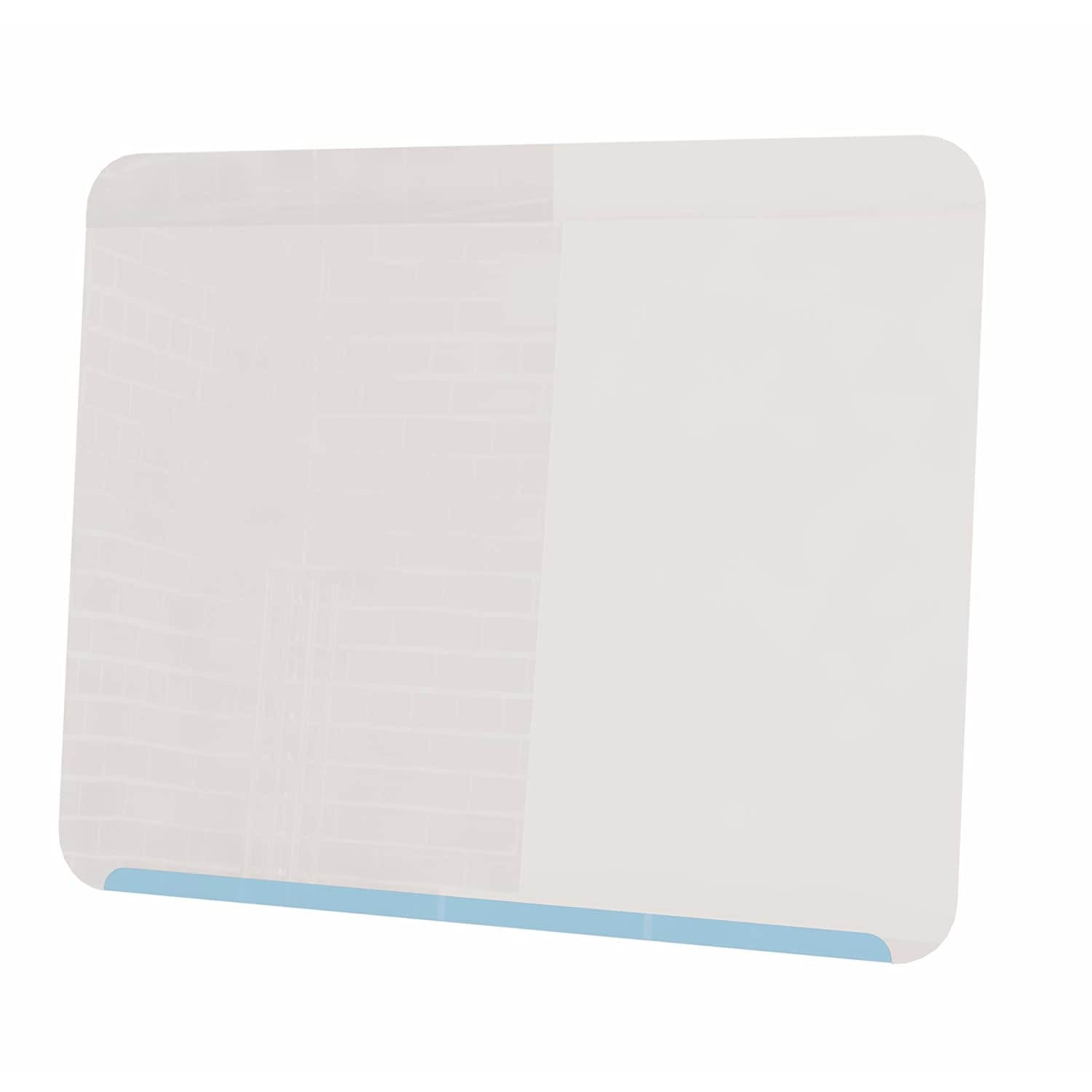 Ghent 2 3/8" x 2 1/2" LINK Board Premium Powder-Coated Magnetic Whiteboard - Soft Blue Base/White Face