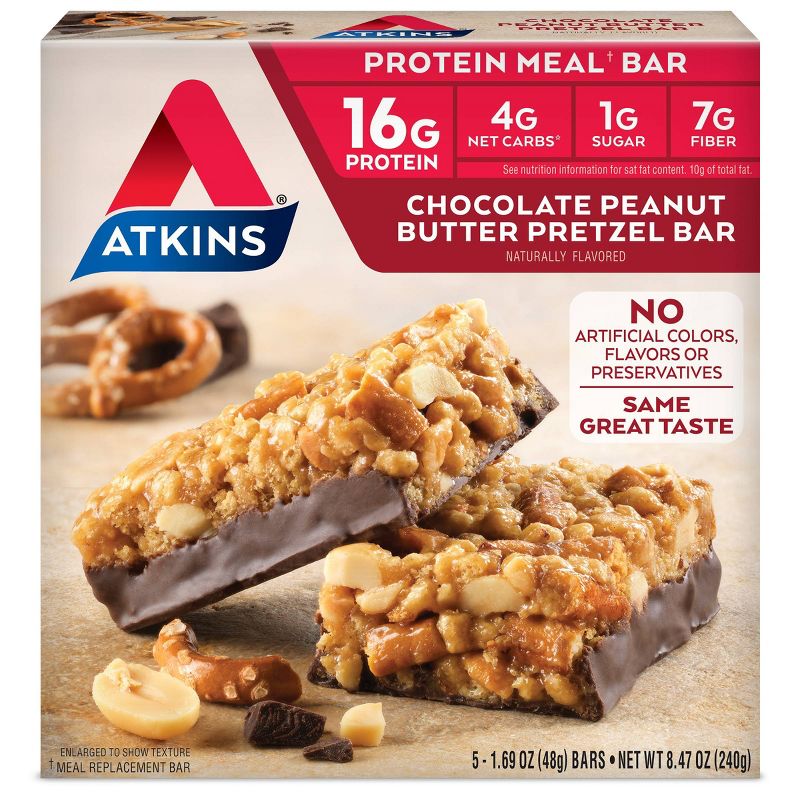 Atkins Meal Bar - Chocolate Peanut Butter Pretzel - 5ct