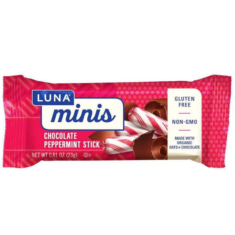 Luna Chocolate Peppermint Stick Minis - 16/2oz/20pk