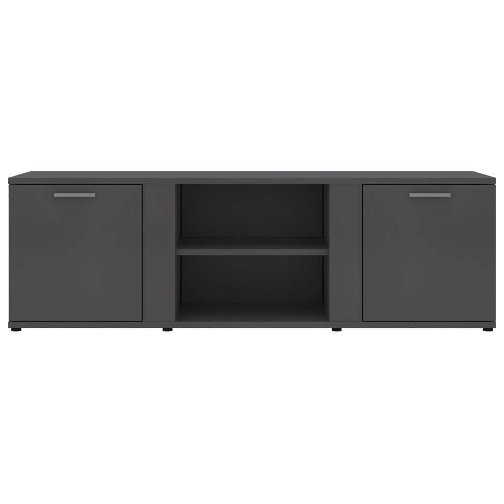 vidaXL TV Cabinet Gray 47.2" Chipboard Entertainment TV Media Stand Unit Rack