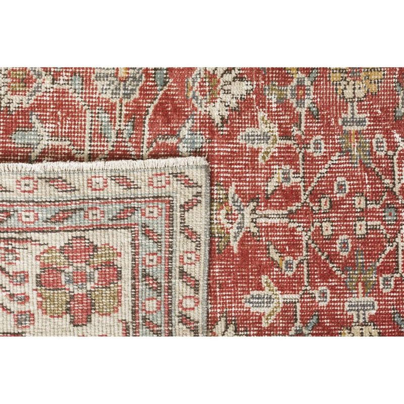 6'4"x10'8" Vintage One-of-a-Kind Nikolaas Rug Red - Revival Rugs