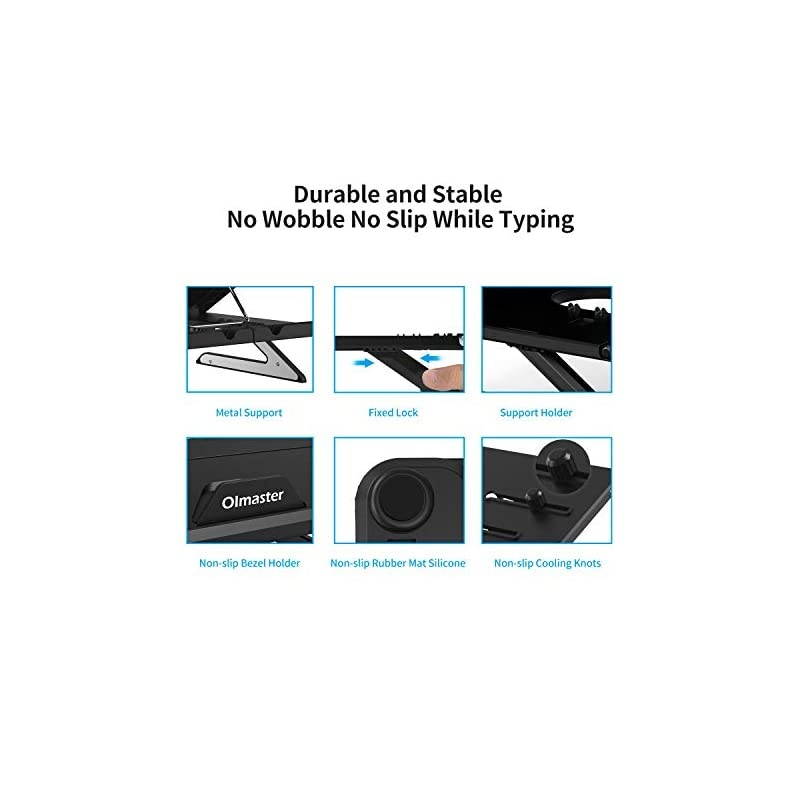 Laptop Stand MutiAngle Adjustable Portable Foldable Laptop Stand with HeatVent Ergonomic Laptop Stand Riser for Desk Compatible with MacBook Air Pro Surface Laptop 9156 inches