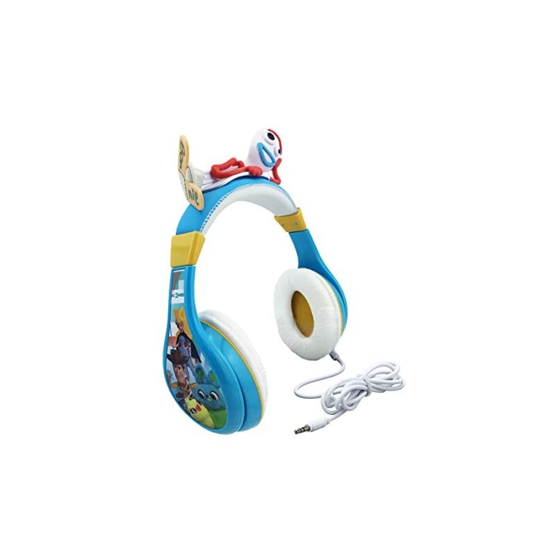 Headphones for Toy Story 4 Forky Adjustable Stereo TangleFree 35Mm Jack Wired Cord Over Ear Headset for Children Parental Volume Control Kid Friendly Safe Perfect for School Home Travel