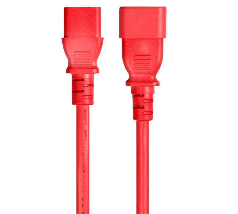 D'Addario Planet Waves IEC to NEMA Plug Power Cable, 10FT 10 ft. Red/Black