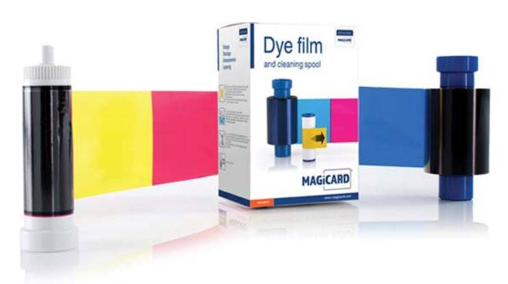 Magicard Dye Film, YMCKO Color Ribbon, 300 prints (MA300YMCKO)