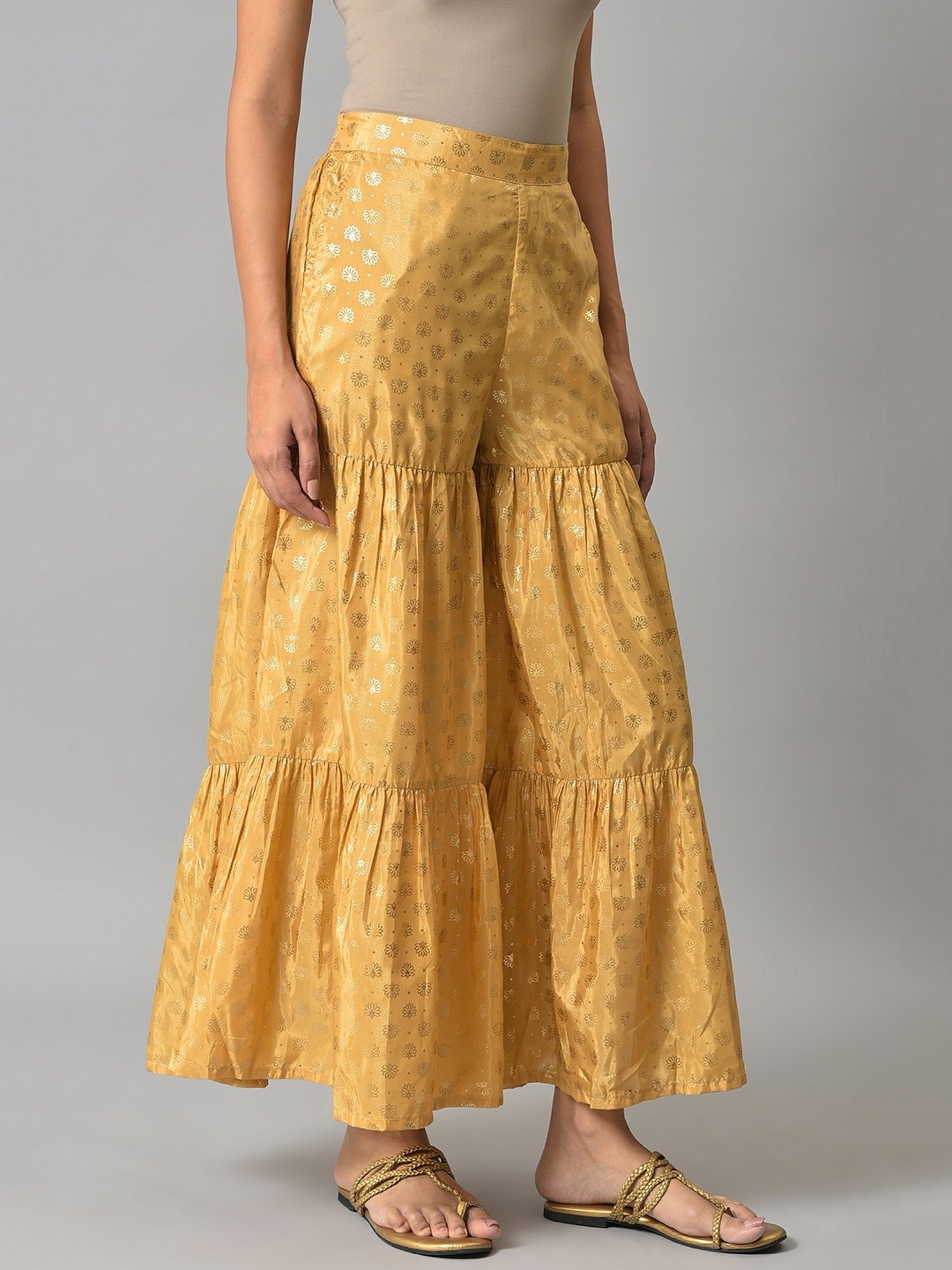 Elleven from Aurelia Golden Printed Sharara