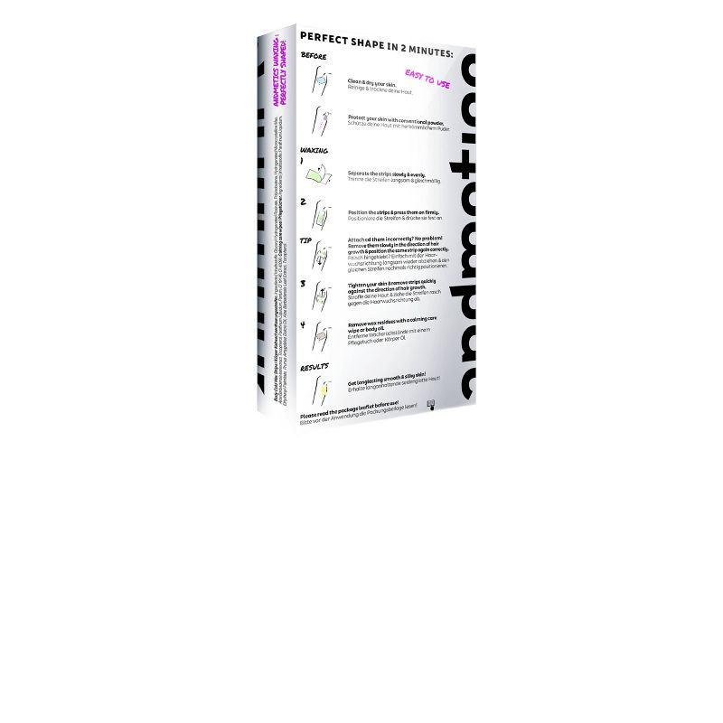 andmetics Body Wax Strips for Women - 3.17oz