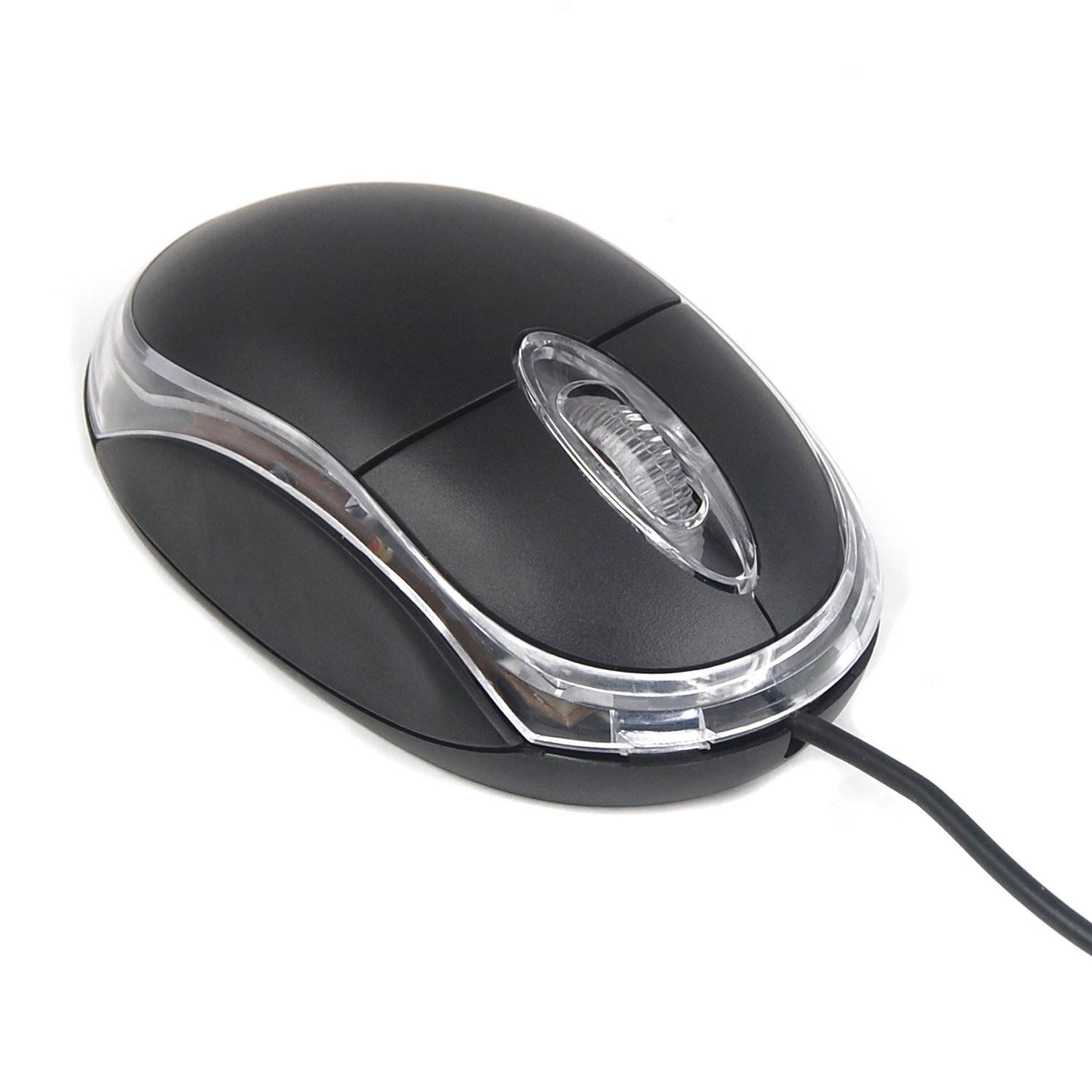 Black USB Wired Optical Light Scroll Wheel Mice Mouse for PC Laptop Computer