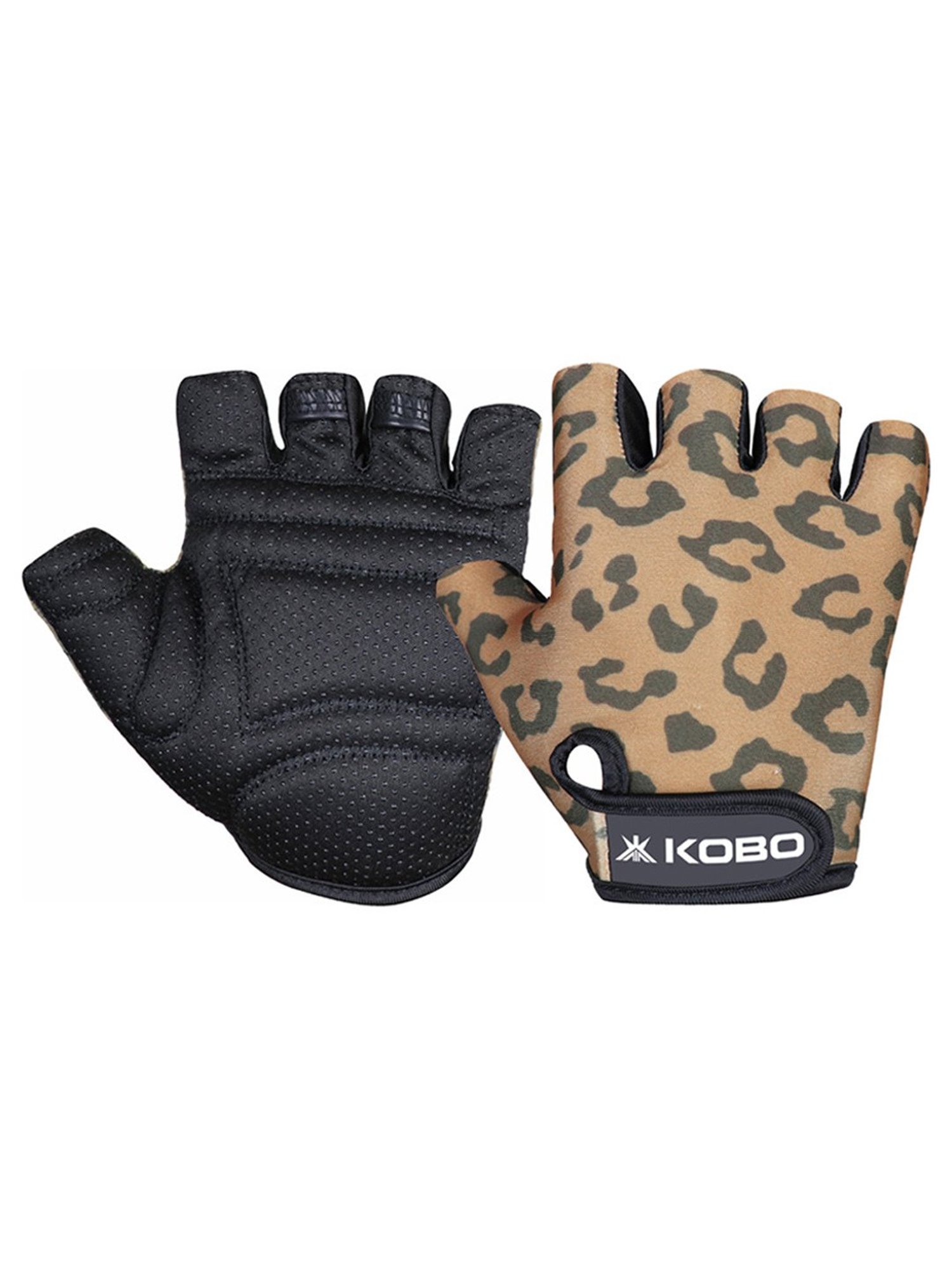 Kobo Weight Lifting Gym Gloves (Brown) Size - L