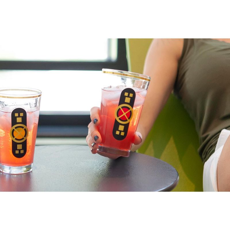 Blue Rose Polish Pottery Green Confetti Water Glass Set