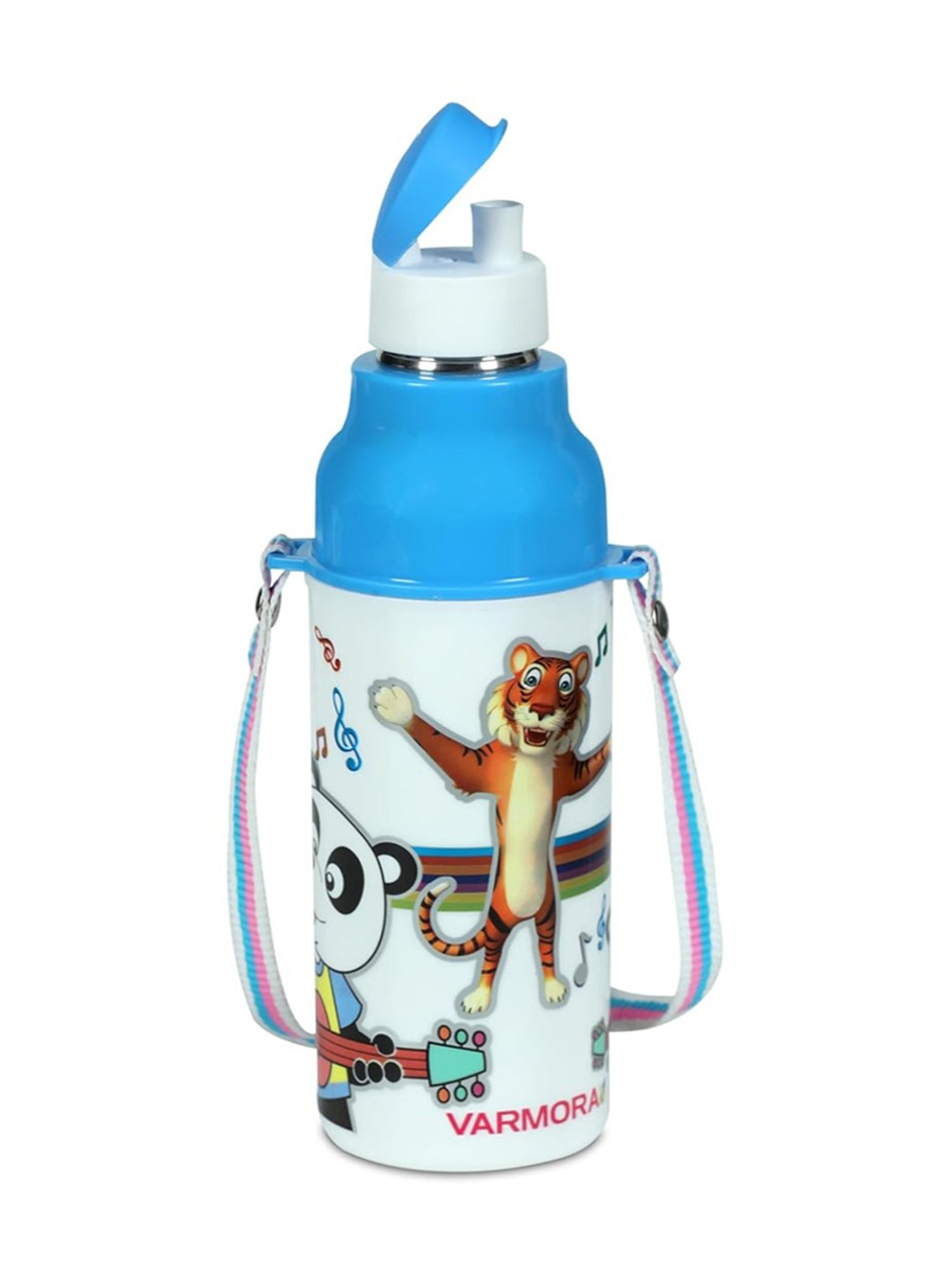 Varmora Sofia Blue Stainless Steel Insulated Water Bottle - 430 ml