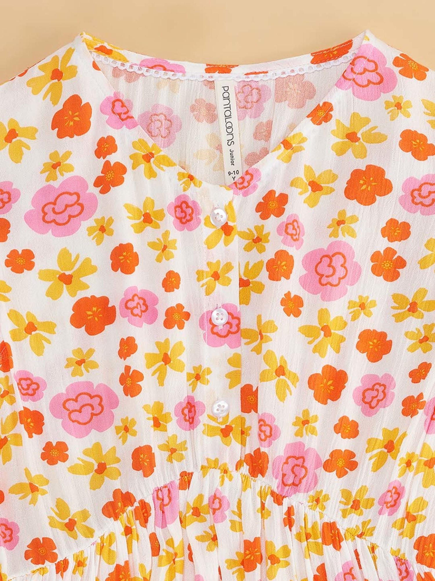 Pantaloons Junior Multicolor Floral Print Dress