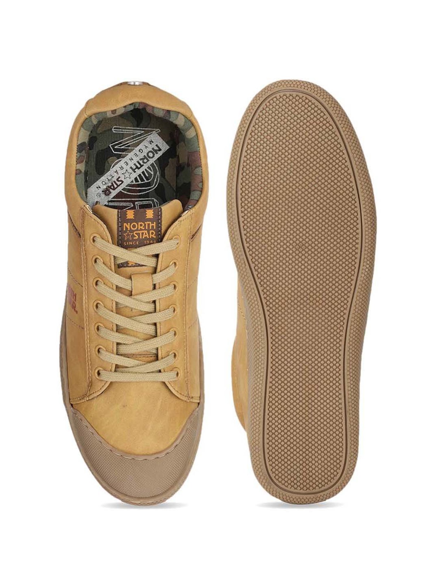 North Star by Bata Men's Camel Casual Sneakers