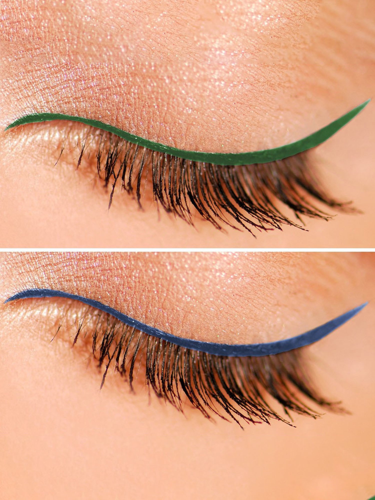 KINDED Liquid Eye Liner Royal Blue & Dapper Green Combo