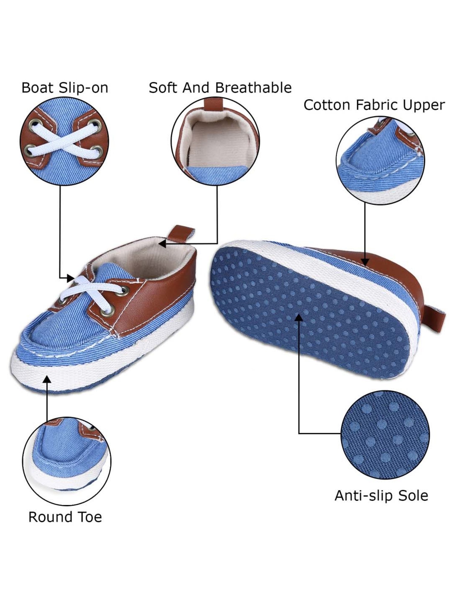 Baby Moo Kids Brown Casual Booties