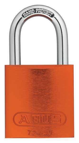 Abus Lockout Padlock,KD,Orange,1-1/2"H  72 /40 KD Orange