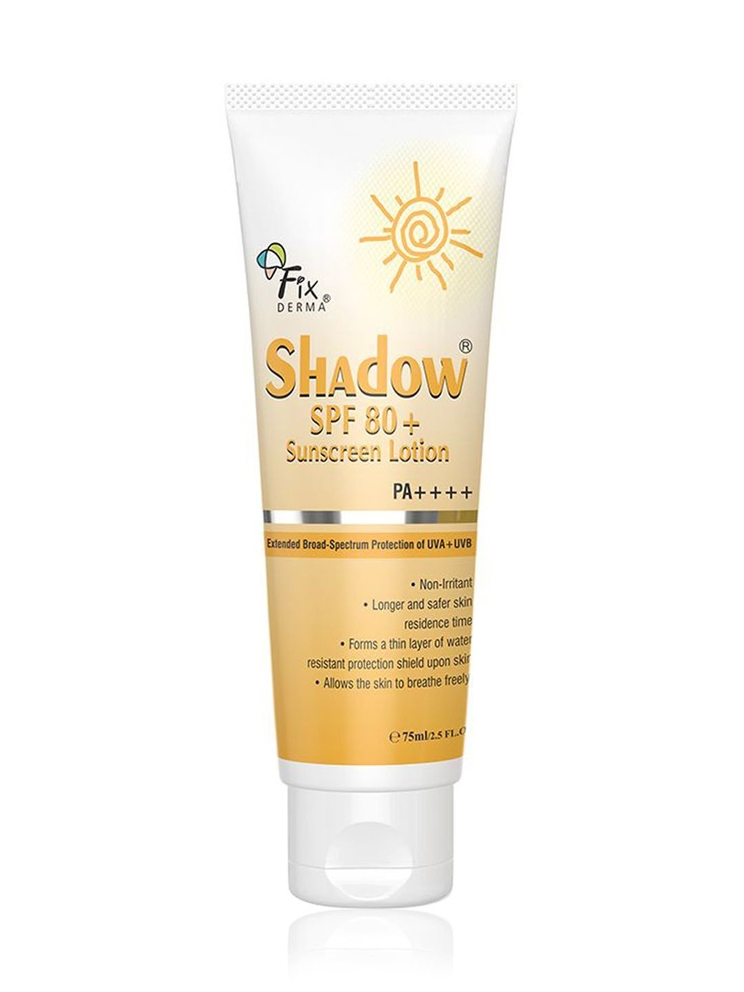 Fixderma Shadow SPF 80+Sunscream Lotion - 75 ml