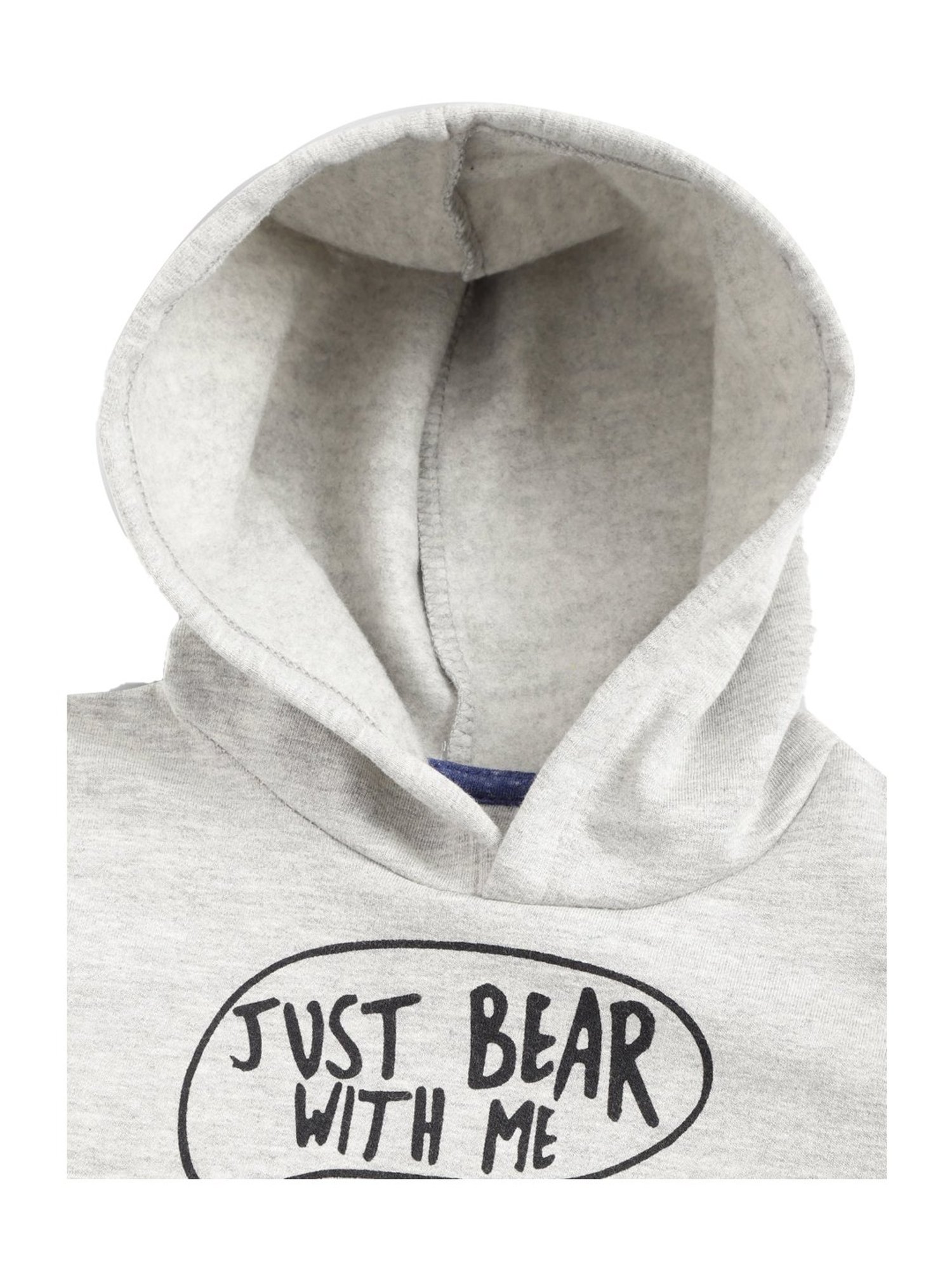 Lazy Shark Kids Grey Printed  Hoodie