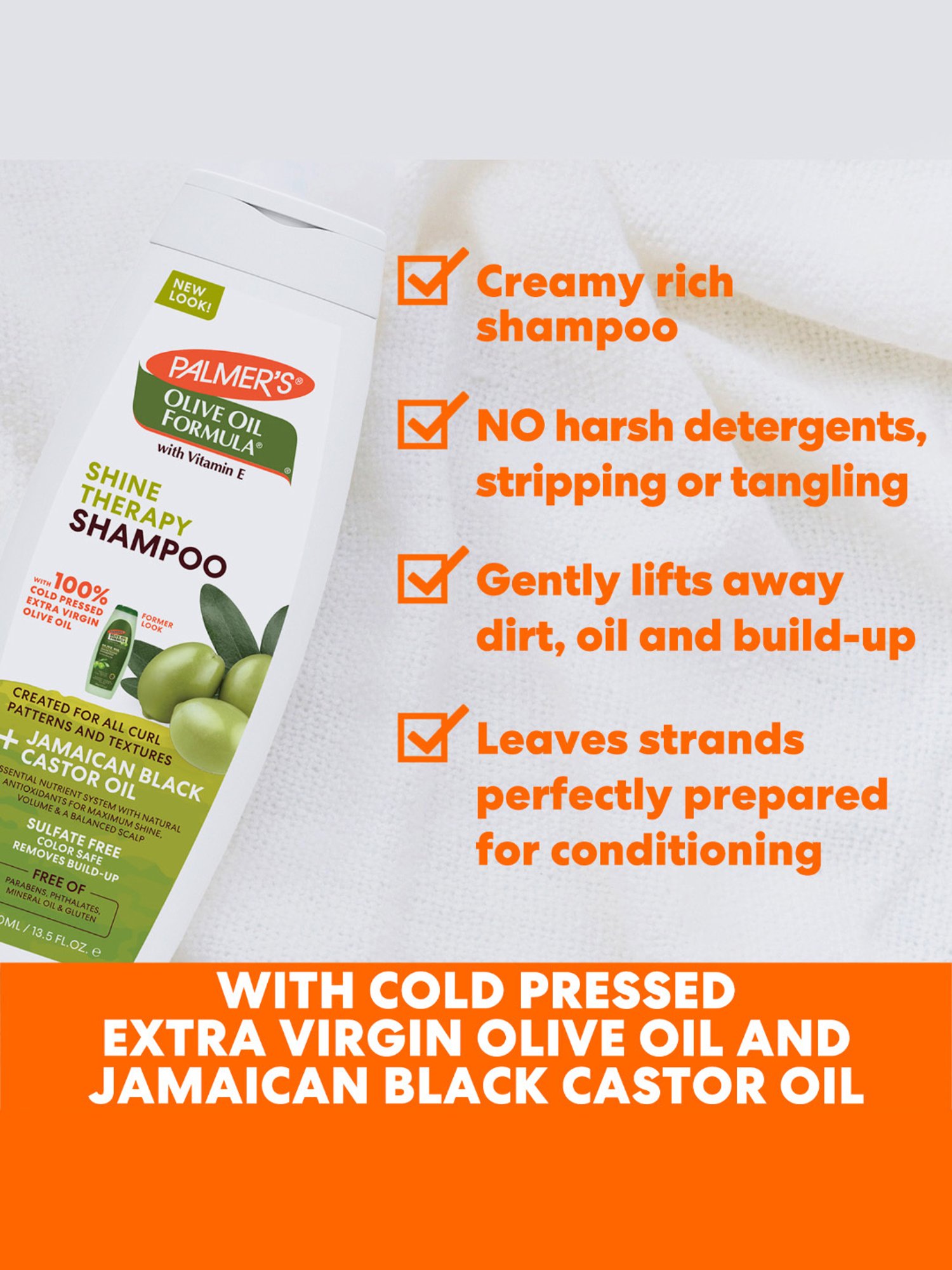 Palmer's Olive Oil Formula with Vitamin E Shine Therapy Shampoo - 400 ml
