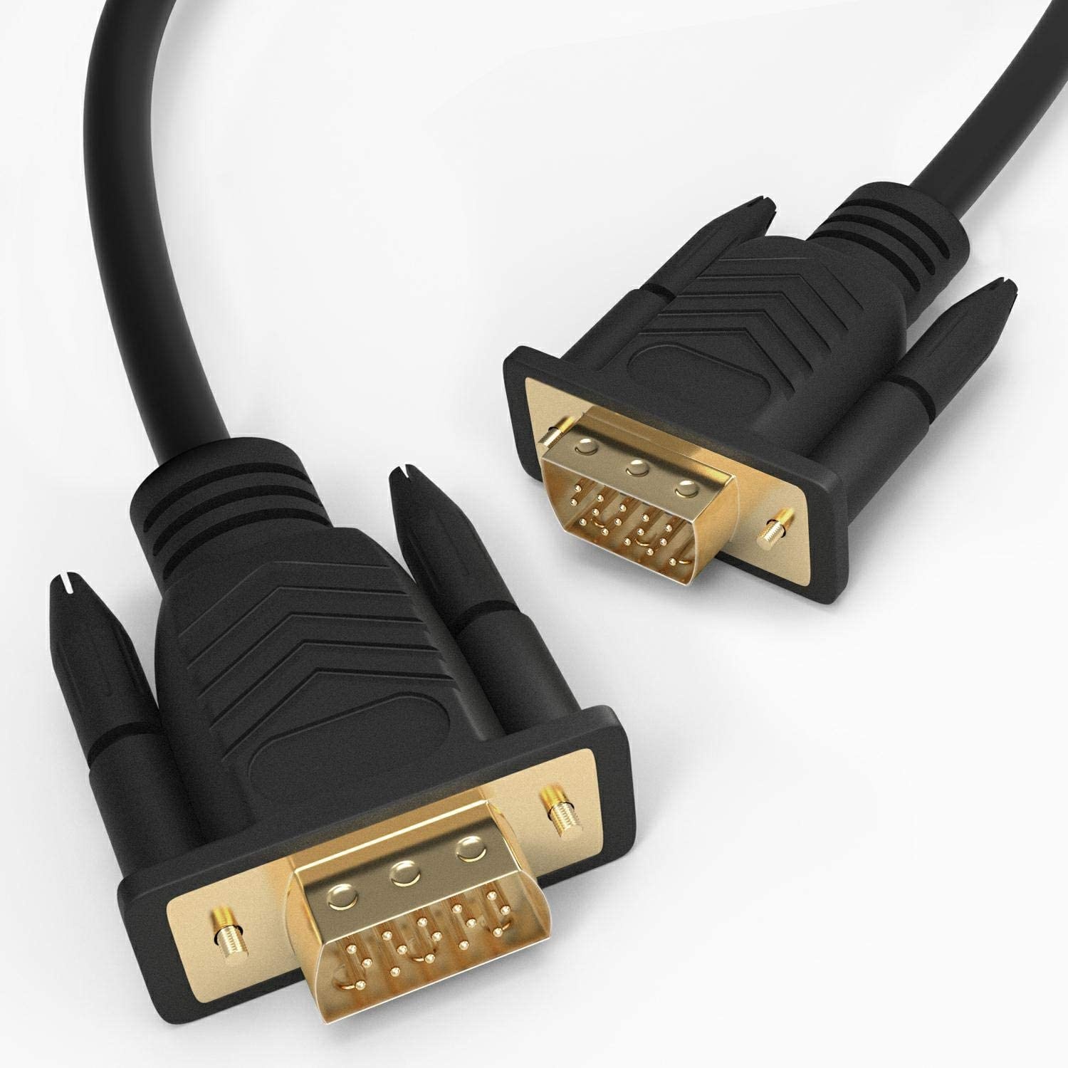 TESmart VGA Cable 5FT HD15 Male to Male Connector SVGA Wire 1080P High Resolution Cable for PC Computer Monitor with Ferrites Compatible with Any Display with 15-pin VGA Port