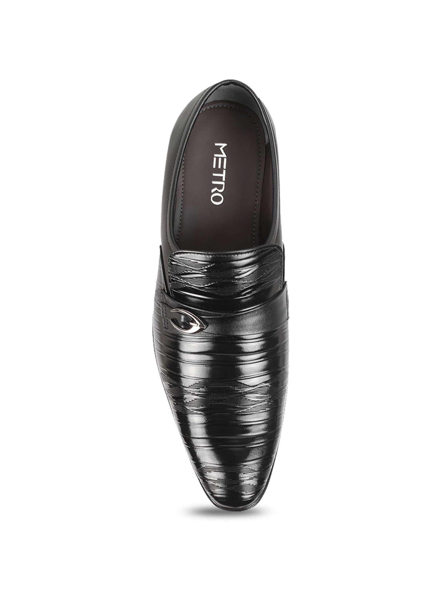 Metro Men's Black Formal Loafers