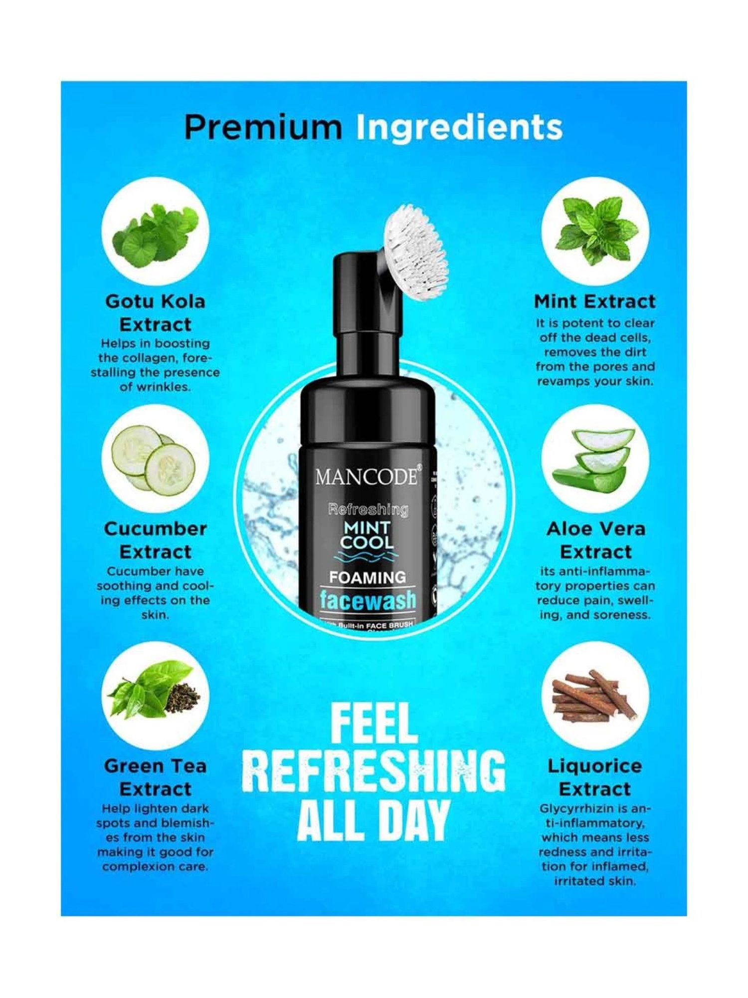 Globus Naturals Rice Ceramide Radiance Face Wash - Pack of 3