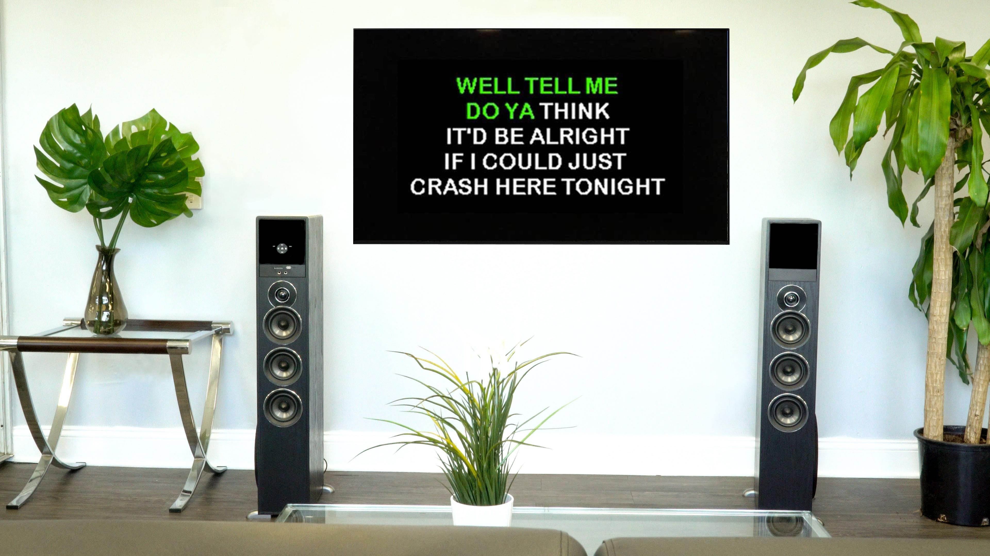 Rockville Bluetooth Home Theater/Karaoke Machine System w/(2) Wireless Mics+Subs