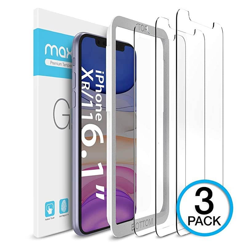 Screen Protector Compatible with Apple iPhone 11 and iPhone XR 61 Inch 3 Pack Clear 025mm Tempered Glass Screen Protector w Advanced HD Clarity Case Friendly 99 Touch Accurate