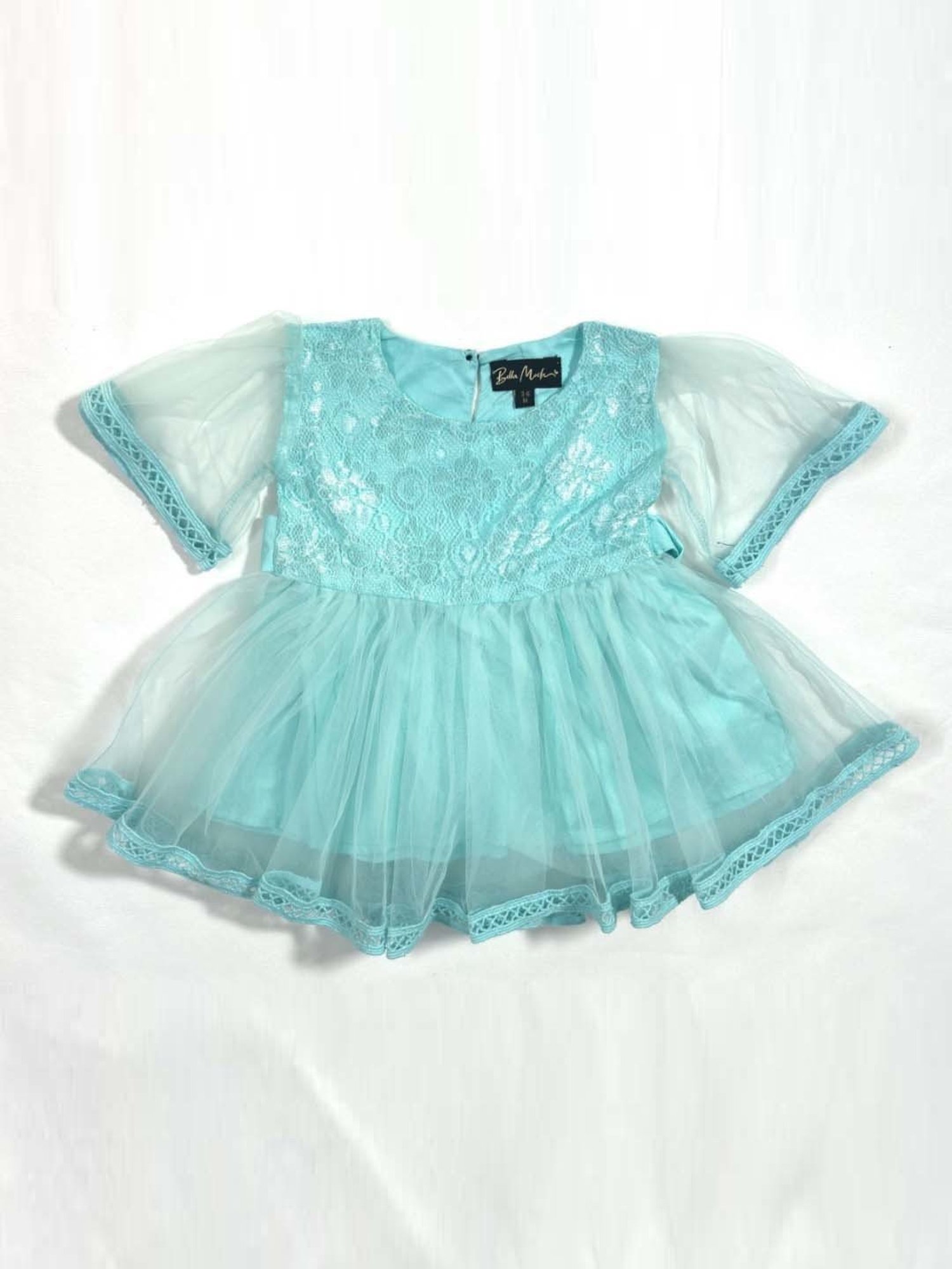 Pink Chick Kids Navy Solid Party Gowns