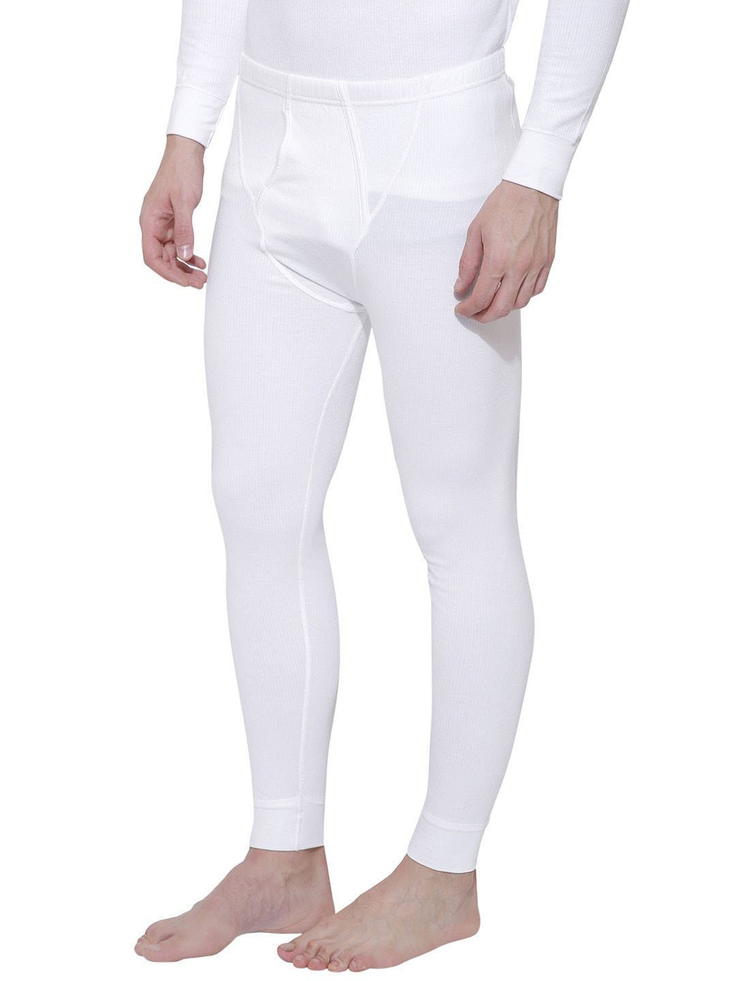 Bodycare White Regular Fit Thermal Bottoms