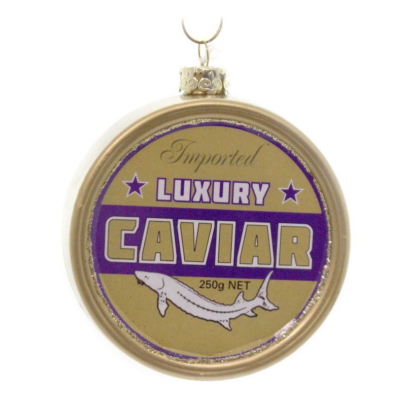 Holiday Ornaments 3.5" Caviar Eggs Sturgeon Russian Imported  -  Tree Ornaments