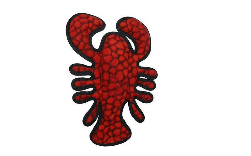 Tuffy Ocean Creature Lobster Dog Toy - Red