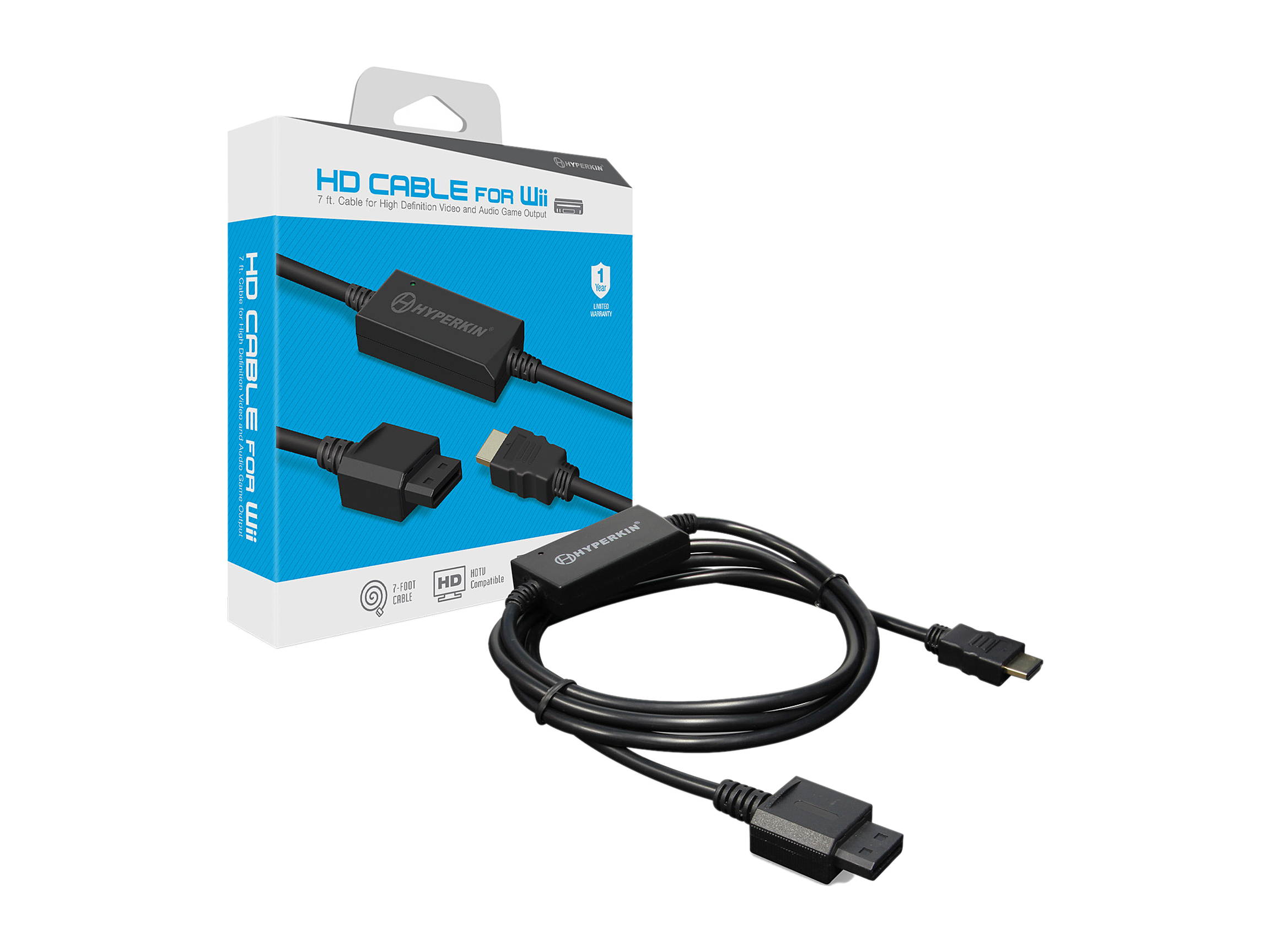Hyperkin HD Cable for Wii Black